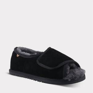 NEW LAMO men's apma open toe wrap slippers in black